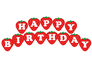 Strawberry Happy Birthday