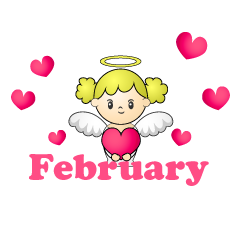 Corazón ángel febrero