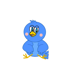 Sitting Blue Bird