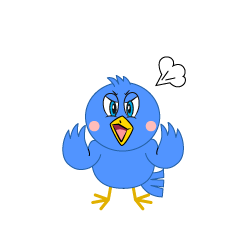 Angry Blue Bird