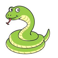 Bobina de la serpiente de la sonrisa