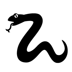 Serpiente Blanco y Negro