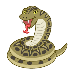 Boca abierta de serpiente