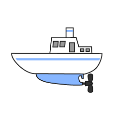 Barco de pesca simple