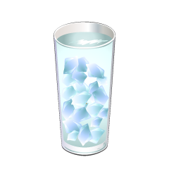 Water and Ice Glass