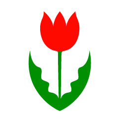 Tulipán rosado lindo