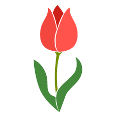 Color Silhouette Tulip