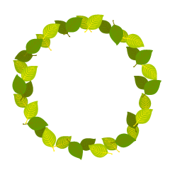 Yellow Green Leaf Wreath