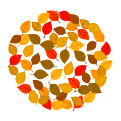 Guirnalda de hojas de colores