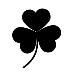 Black and White Shamrock