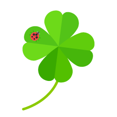 Ladybug and Four Leaf Clover