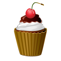 Chocolate Cherry Cupcake