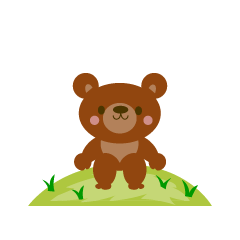 Lindo oso en el campo