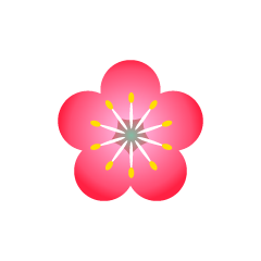 Cute Plum Flower Symbol