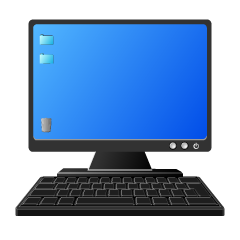 PC Monitor and Keyboard