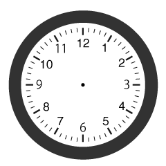 Black and White Watch Dial