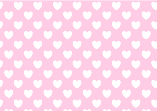 Fondo de pantalla de corazón blanco y rosa