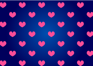 Fondo de pantalla de corazón azul marino y rosa