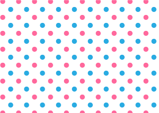 Pink and Light Blue Polka Dot