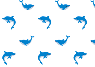 Lindo fondo de pantalla con patrón de delfines