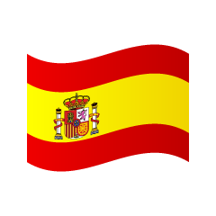 Waving Spain Flag