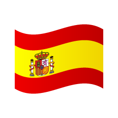 Bandera de España ondeando