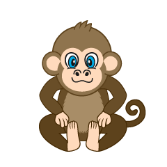 Mono sentado
