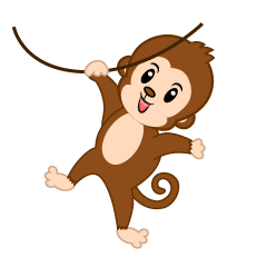 Hanging Cute Monkey