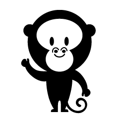 Monkey Raising Hand