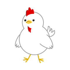 Lindo personaje de pollo