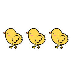 Tres polluelos