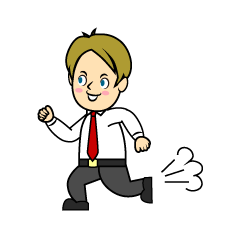 Running Businessman