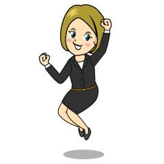 Jumping Businesswoman