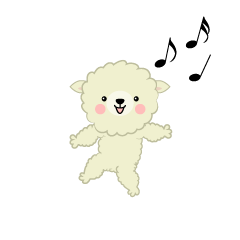 Linda oveja bailando