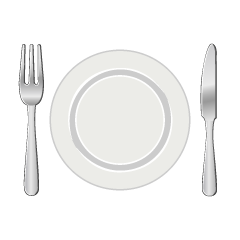 Dish, Knife and Fork