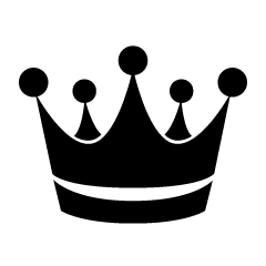 Silueta de corona de rey