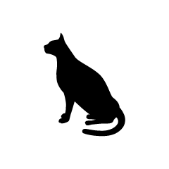 Sitting Cat Silhouette