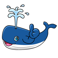 Thumbs up Whale