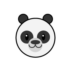 Cara de panda simple