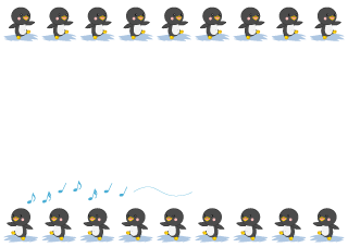 Cute Penguins Border