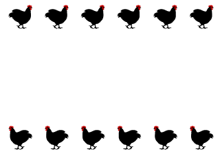 Black Chicken Border