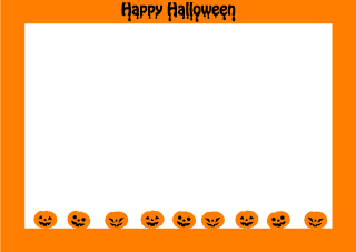 Halloween Pumpkin Border