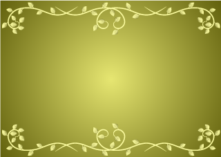 Vine Border on Gold