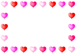 Heart Balloon Border