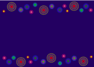 Fireworks Border