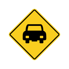 Car Warning Sign