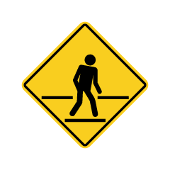 Pedestrian Warning Sign