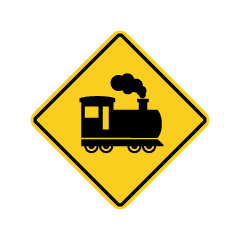 Train Warning Sign