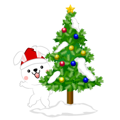 Christmas Tree and Rabbit