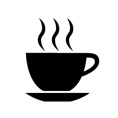 Taza de café caliente